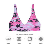 I'm's The Pink In This Camo World Recycled Padded Bikini Top