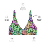 I'm's Color of Money Recycled Padded Bikini Top