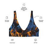 I'm's On Fire Recycled Padded Bikini Top