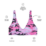 I'm's The Pink In This Camo World Recycled Padded Bikini Top