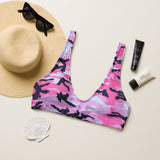 I'm's The Pink In This Camo World Recycled Padded Bikini Top