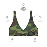 I'm's The Pink In This Camo World Recycled Padded Bikini Top