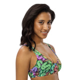 I'm's Color of Money Recycled Padded Bikini Top