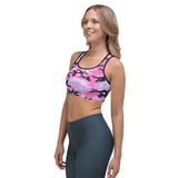 I'm's The Pink in This Camo World Sports bra