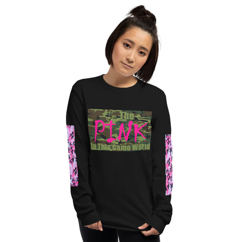 I'm's The Pink In This Camo World Long Sleeve T-Shirt