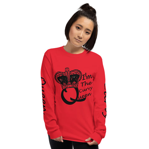 I'm's Curvy Queen Long Sleeve T-Shirt