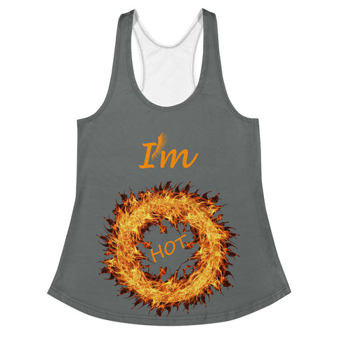 I'm's Sooo Hot Women's Racerback Tank