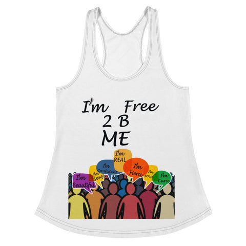 I'm's Free 2 B Me Women's Racerback Tank