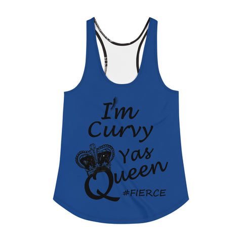 I'm's Curvy Yas Queen Women's Racerback Tank