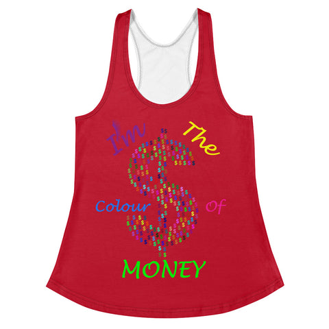 I'm's Color of Money Women's Racerback Tank