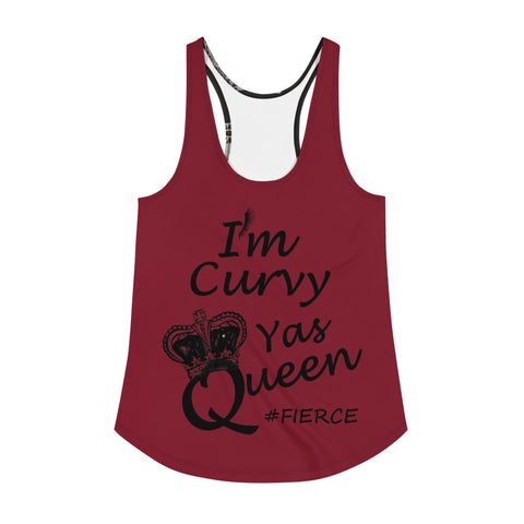 I'm's Curvy Yas Queen Women's Racerback Tank