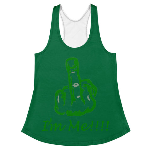 I'm's Me (The Finger) Women's Racerback Tank