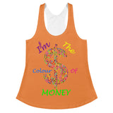 I'm's Color of Money Women's Racerback Tank