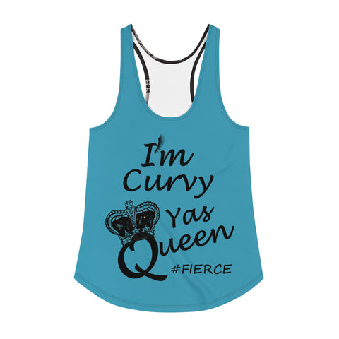 I'm's Curvy Yas Queen Women's Racerback Tank