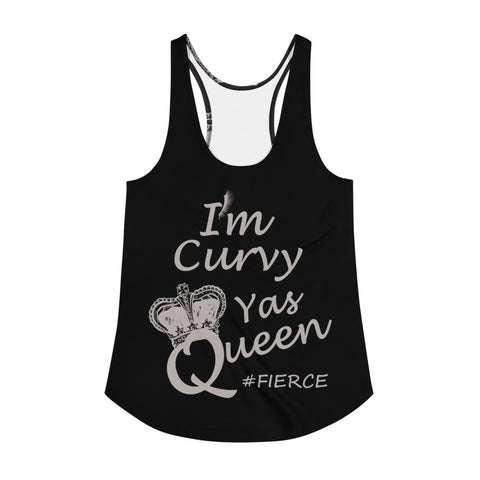 I'm's Curvy Yas Queen Women's Racerback Tank