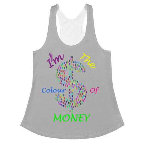 I'm's Color of Money Women's Racerback Tank