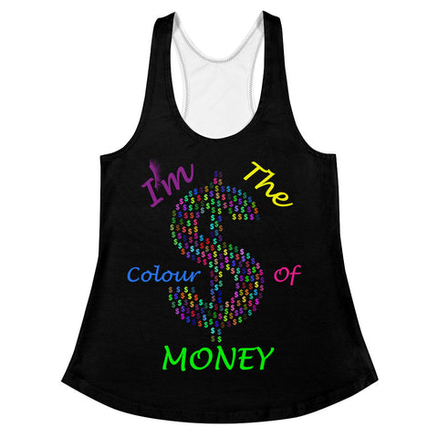 I'm's Color of Money Women's Racerback Tank