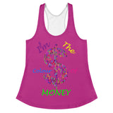 I'm's Color of Money Women's Racerback Tank