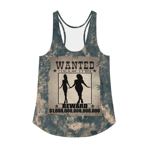 I'm's Wanted Thick or Thin Women's Racerback Tank