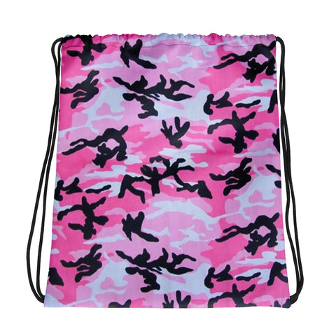 I'm's The Pink In This Camo World Drawstring Bag