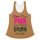 I'm's The Pink in This Camo World Women's Racerback Tank