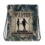 I'm's Wanted Thick or Thin Drawstring bag