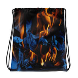 I'm's On Fire Drawstring bag