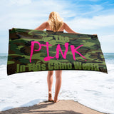 I'm's The Pink In This Camo World Horizontal Towel