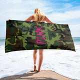 I'm's The Pink In This Camo World Vertical Towel