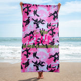 I'm's The Pink In This Camo World Vertical Towel