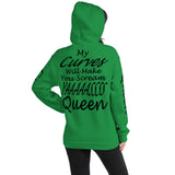 I'm's Curvy Queen Hooded Sweatshirts