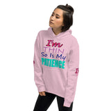 I'm's Thin So Is My Patience Hooded Sweatshirts