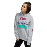 I'm's Thin So Is My Patience Hooded Sweatshirts